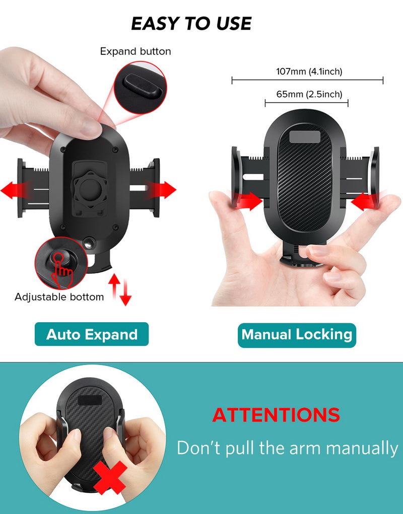 Car Phone Holder in Car Clip Air Vent Mount No Magnetic Cell Stand Support Mobile Smartphone