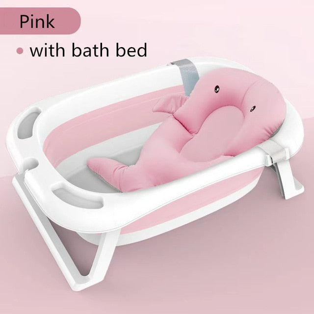 Foldable Baby Shower Tub with Thermometer