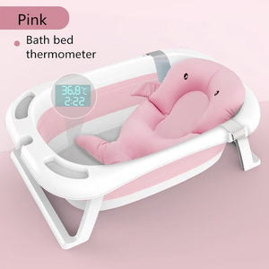 Foldable Baby Shower Tub with Thermometer