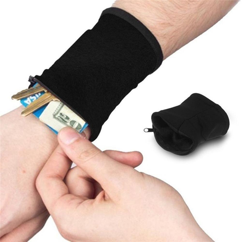 Wide Wristband Arm Money Card Bag Wallet