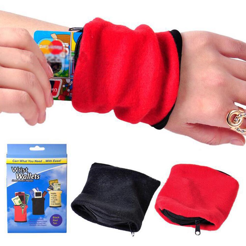 Wide Wristband Arm Money Card Bag Wallet