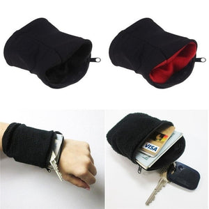 Wide Wristband Arm Money Card Bag Wallet