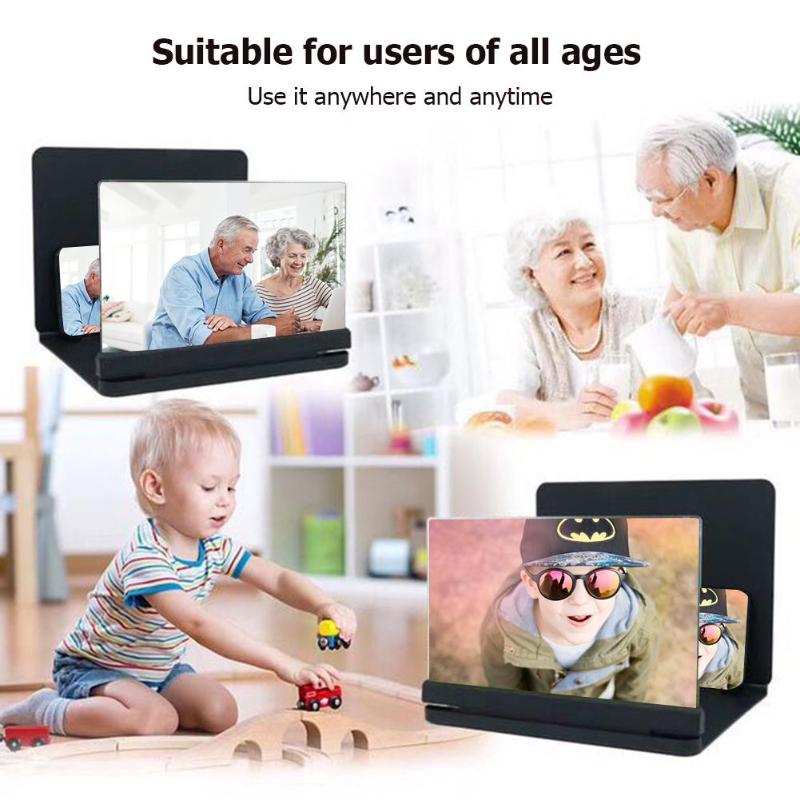 12 inch Mobile Phone 3D Screen Video Magnifier