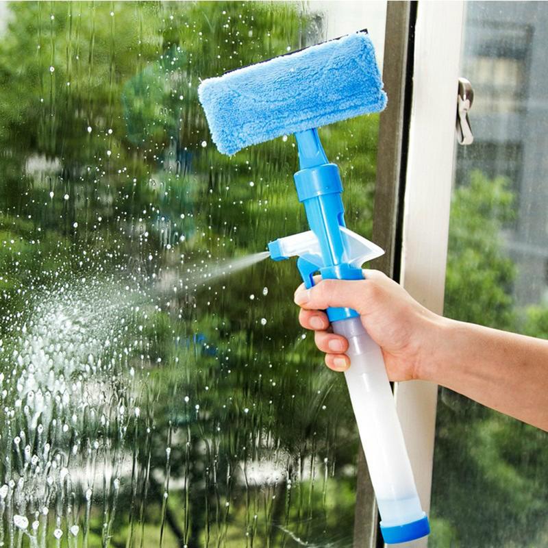 Spray Window Cleaner Brush Wizard Washing Tool