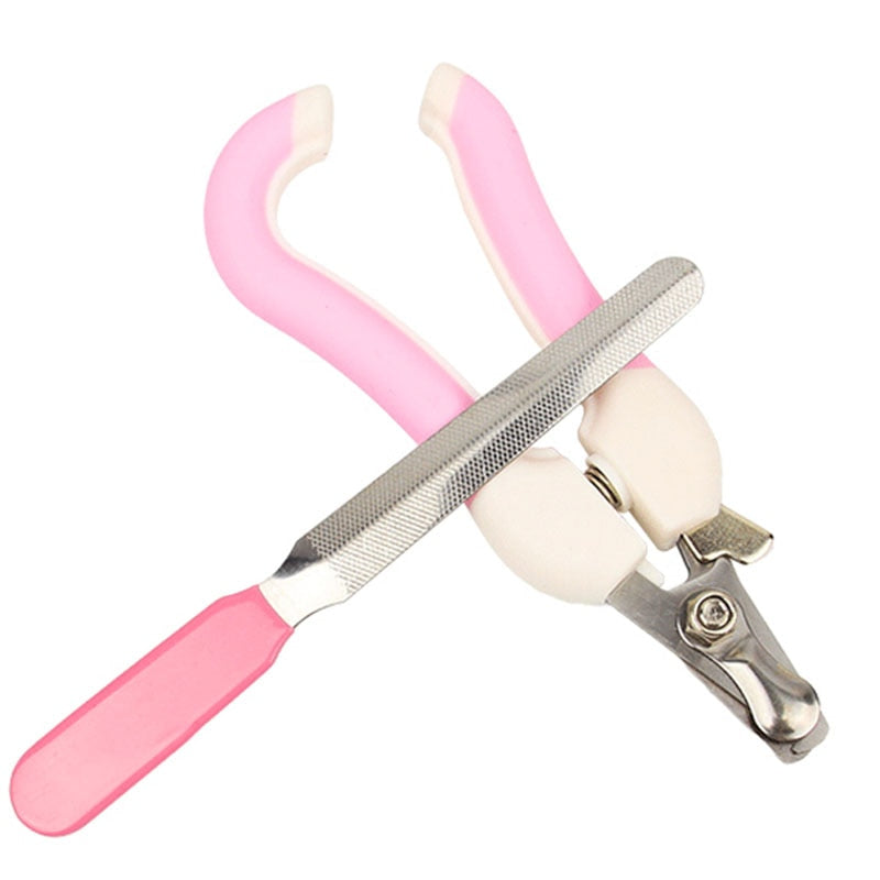 Pet Grooming Scissors  Dog Cats Supplies Pet Nail Clipper Pet Accessories Animal Trimmers Nail File Claw Cutters  2pcs/Set